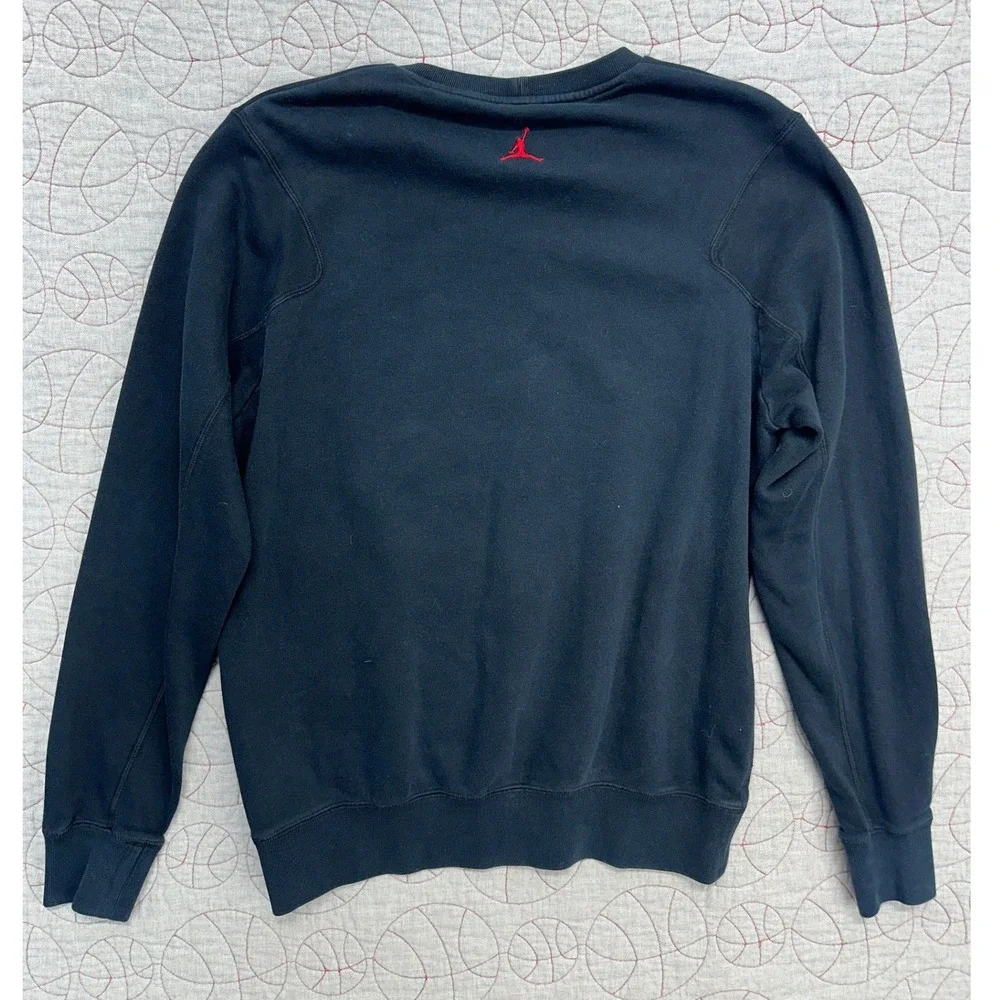 Jordan Sweatshirt Black Retro 3 Cement Elephant Print / Mens Large